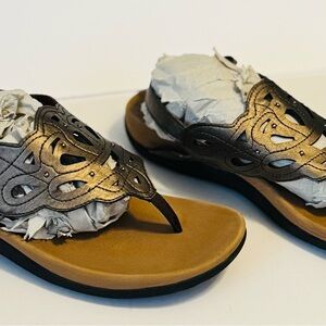 Rockport Metallic Brown‎ Sandals Comfort Stylish Summer
